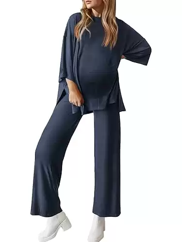 Womens Maternity Pajamas Sets 2 Piece Outfits Long Sleeve