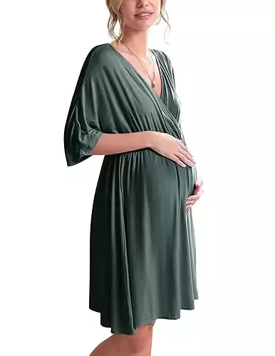 3 in 1 Labor/Delivery/Hospital Gown Maternity Dress