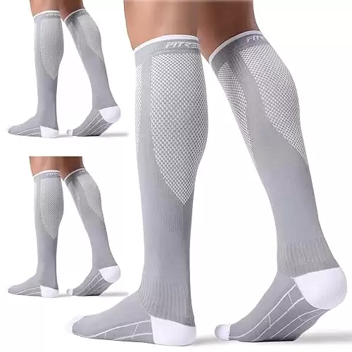 3 Pairs Compression Socks for Women and Men 20-30mmHg-Circulation Support Socks